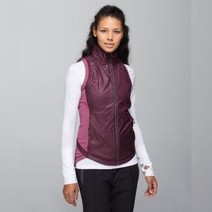 Lululemon Rebel Runner Vest. Burgundy. Size 4